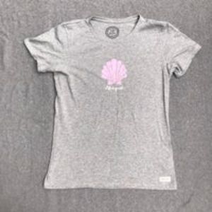Life is Good Seashell Graphic Tee
